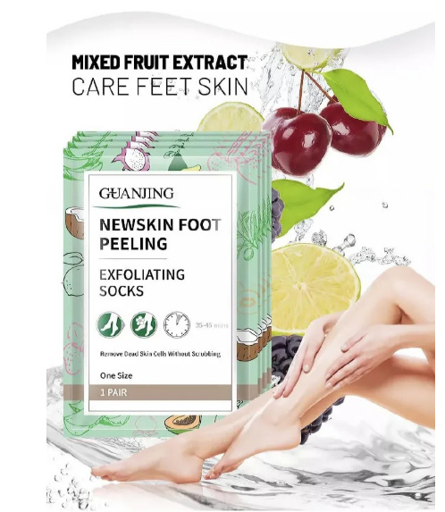 GuanJing Foot Skin Care Foot Mask Socks Peeling Remove Dead Skin Cells Moisturizing Exfoliating Foot Mask Exfoliating Gel Moisturizing For Women and Men 1 Pair