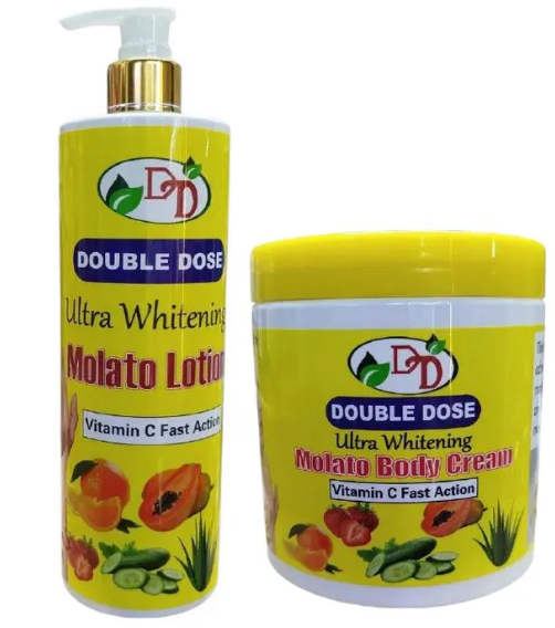 Molato Vitamin C Fast-Action Ultra Body Cream – Deep Whitening & Spot Repair with Carrot, Papaya & Glutathione for Radiant Skin in 5 Days (500 ml)