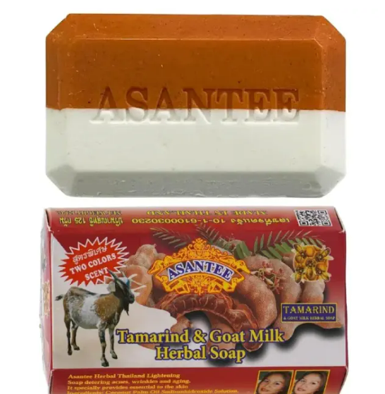 (OFFER!!!)Original Asantee Tamarind & Goat Milk Herbal Soap 125g (Pack of 1) - Natural Skin Care Soap for Nourishing & Moisturizing, Ideal for All Skin Types/Asante soap