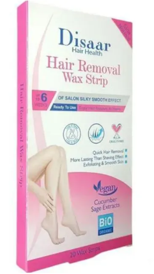 isaar HAIR REMOVAL WAX STRIPS Skin Normal Quick Lasts 6 Weeks CUCUMBER SAGE EXTRACTS VEGAN Ready to Use jm