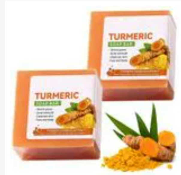 SADOER Turmeric Anti Acne Soap,Tend Skin Moisturizing Deep Cleansing Face and Body Tumeric Soap