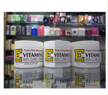 Fruit Of The Wokali Vitamin E Skin Care Cream - Moisturizing, Soothing, Younger Vitamin E, Aloe Vera, Wheat Germ, Sunflower Seed Oil Fruit of the Wokali Vitamin E Cream & Moisturizers