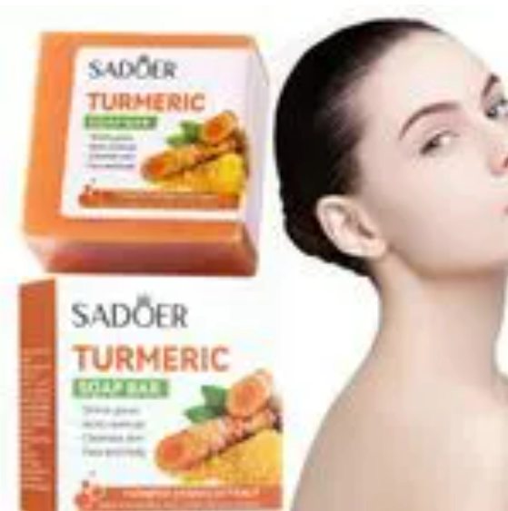SADOER Turmeric Anti Acne Soap,Tend Skin Moisturizing Deep Cleansing Face and Body Tumeric Soap