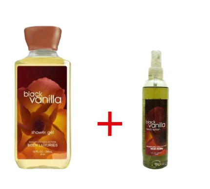 2 Pack My Dear Body Black Vanilla Big Lotion + Splash Sweet Fresh Scent Keep Fresh Revitalize and Smoothen Skin Care Body Washes Body Washes Signature Collection Body Luxuries