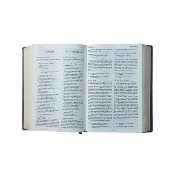 English/Kiswahili Parallel Bible – Bilingual Holy Bible (English & Swahili Translation) Easy-to-read layout for quick verse comparison.