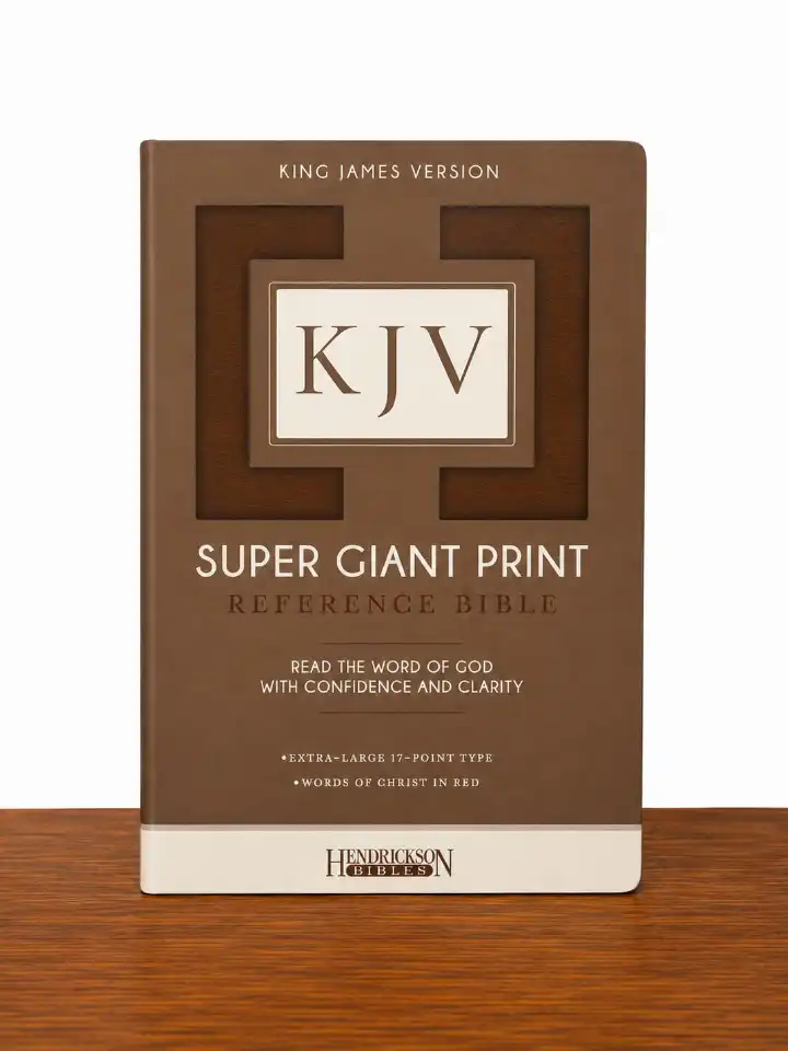 King James Version (KJV) Super Giant Print Reference Bible –Read and study the Word of God with exceptional clarity with this King James Version Super Giant Print Reference Bible.