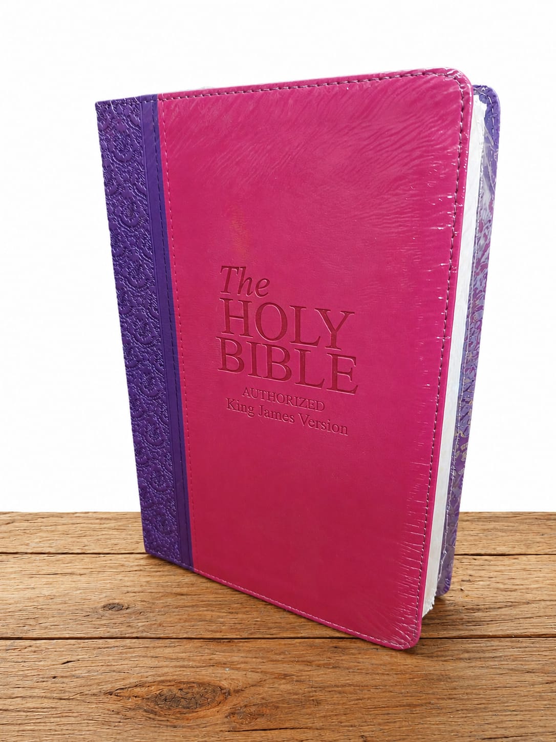 The Holy Bible – Authorized King James Version (KJV)-A beautiful Authorized King James Version (KJV) Holy Bible featuring an attractive  cover with a durable finish and elegant embossed lettering.