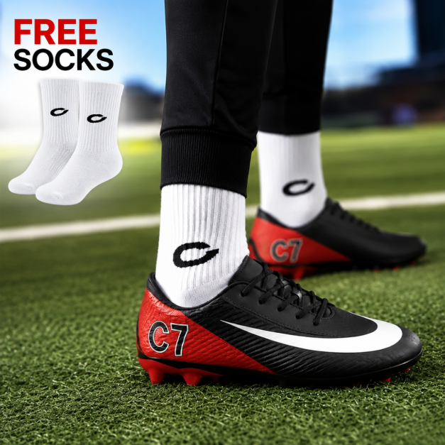High Quality C7 Football Soccer Boots, Comfortable Durable Sports Shoes for Men and Boys, Lightweight Non-Slip Football Cleats, Perfect for Training, Matches, Outdoor Sports and Games, Clearance Sale