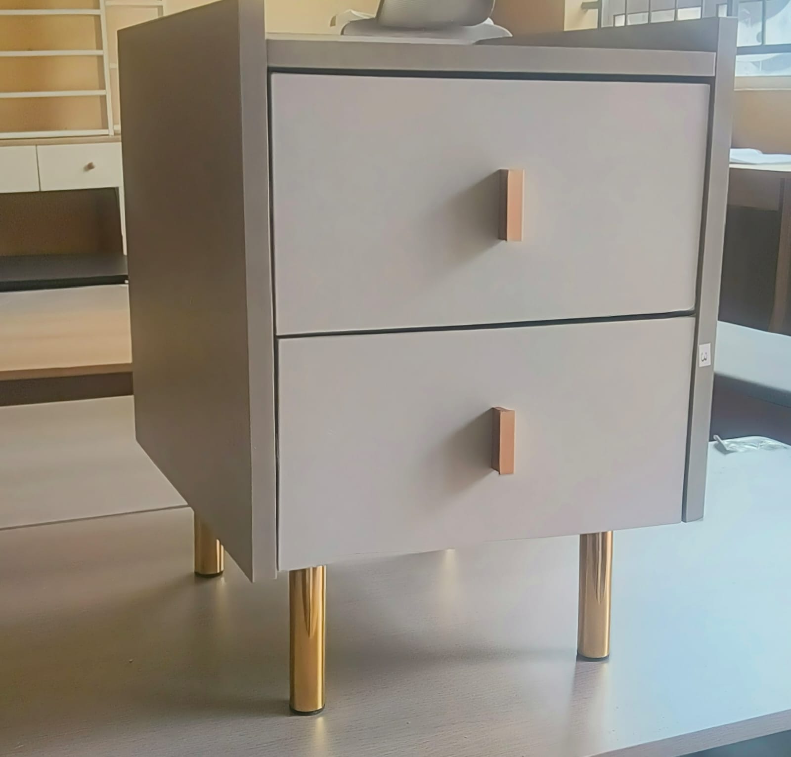 Imported Big Executive Bedside Drawer Cabinet - Modern Bedside Table with Storage, Wooden Nightstand