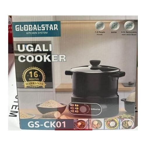 Globalstar Electric Ugali Cooker - Non-Stick Multi-Purpose Cooking Pot, Fast & Easy Ugali Maker