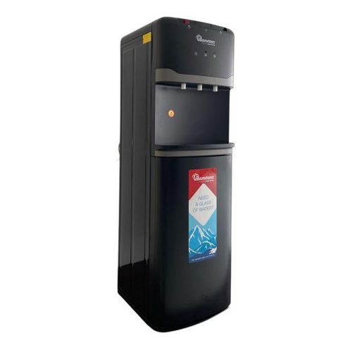 Ramtons 3 TAP BOTTOM LOAD DISPENSER BLACK - RM/756, Bottom Loading Water Dispenser, Automatic Temperature Control, Stainless Steel Tank, Superior Quite Design
