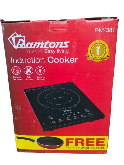 Ramtons RM/381 Induction Cooker + FryPan - Black
