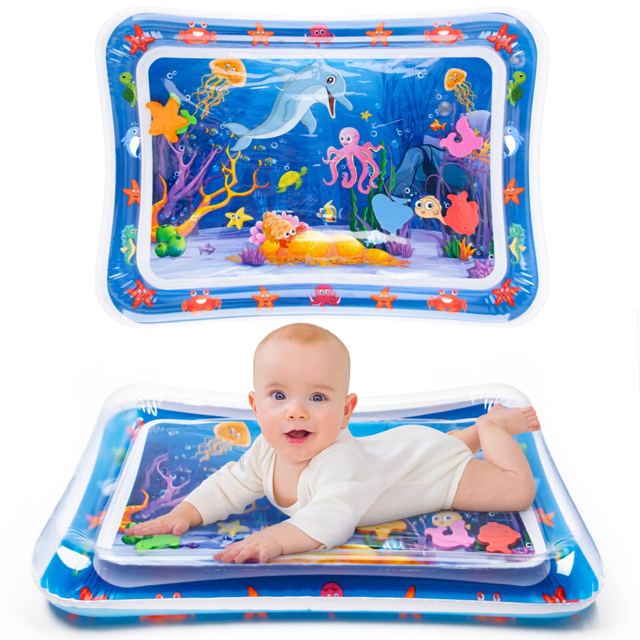 Water Play Mat for Kids - Encourages sensory exploration, Colourful and engaging design, Soft, comfortable surface for play, Easy to fill and empty