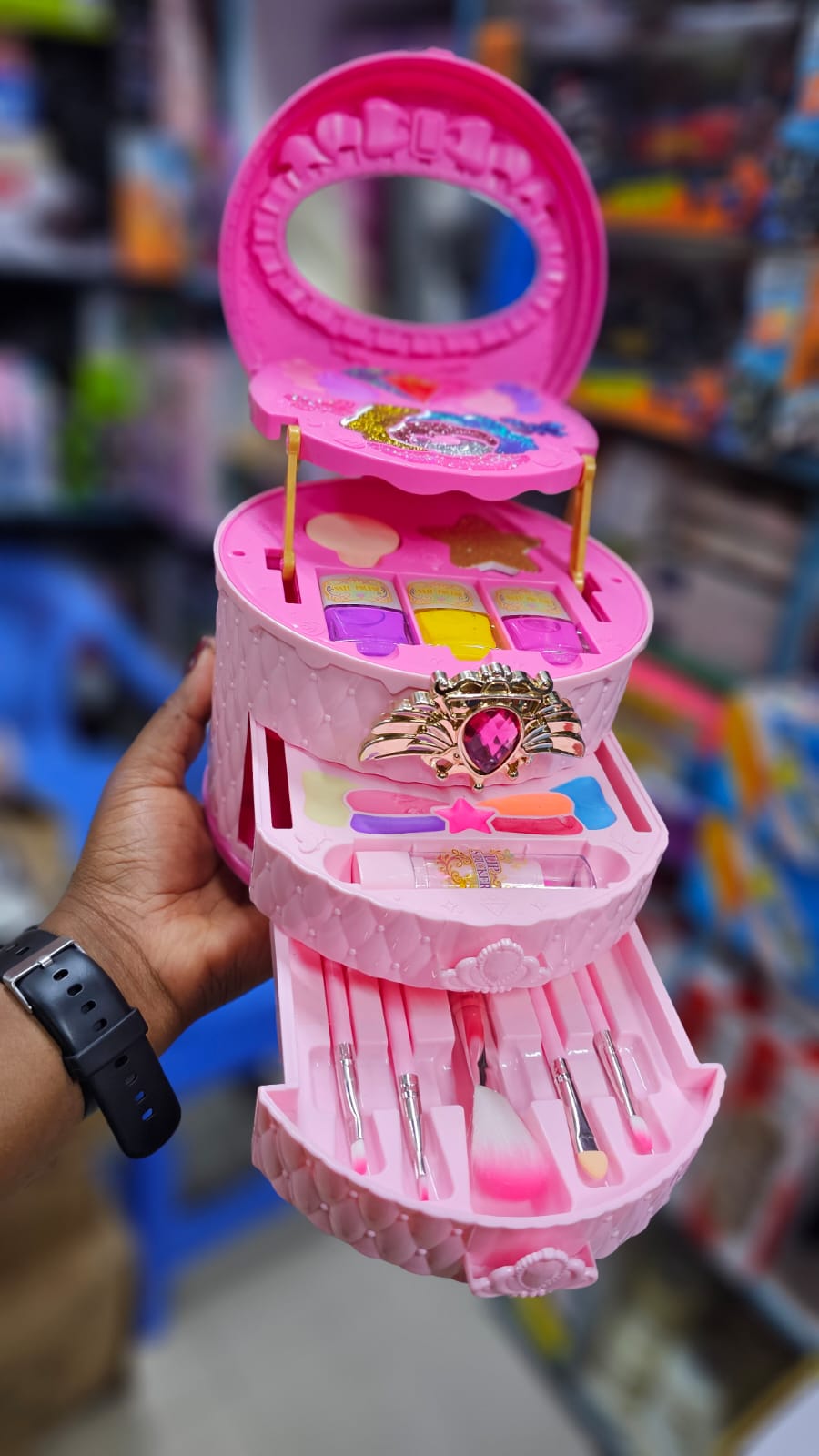 Kids Makeup Set - Encourages imaginative and creative play, Ideal for pretend beauty salon games, Helps develop creativity and hand-eye coordination