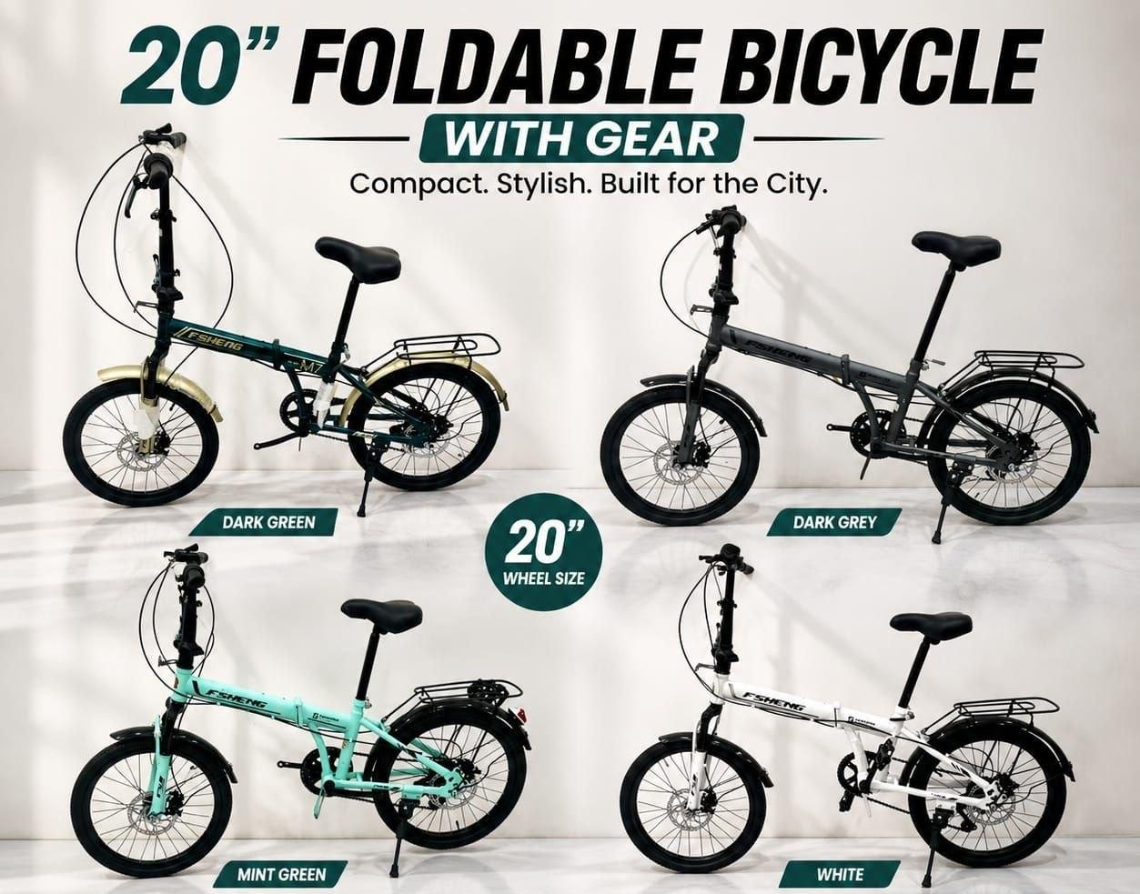 20 Inch Foldable Bicycle – Folding Bike For Kids, Teens & Adults,  Order your 20 Inch Foldable Bicycle today and enjoy convenient, space-saving cycling wherever you go.