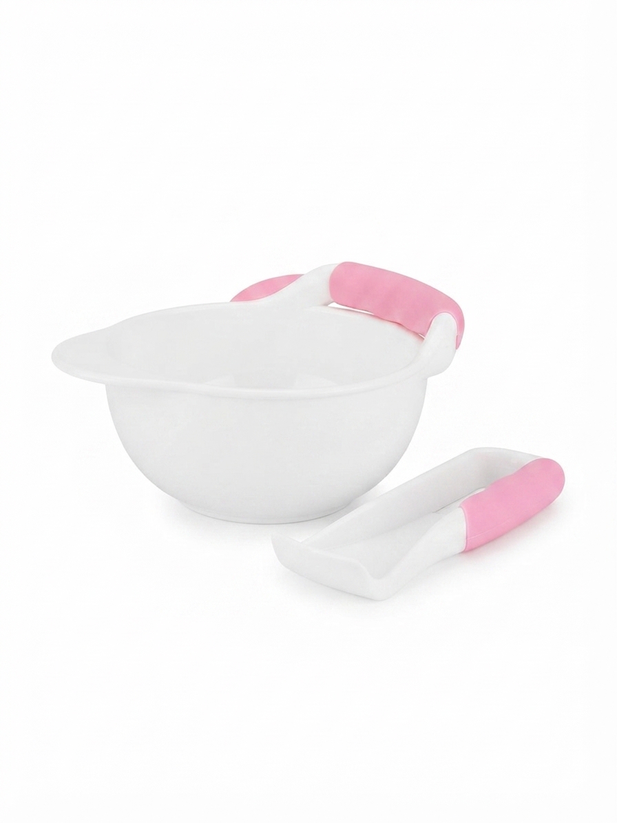 Kids Food Masher With Bowl Set - Convenient food masher and bowl set for babies and kids, Made from durable hard plastic, Designed for mashing fruits, vegetables and soft foods