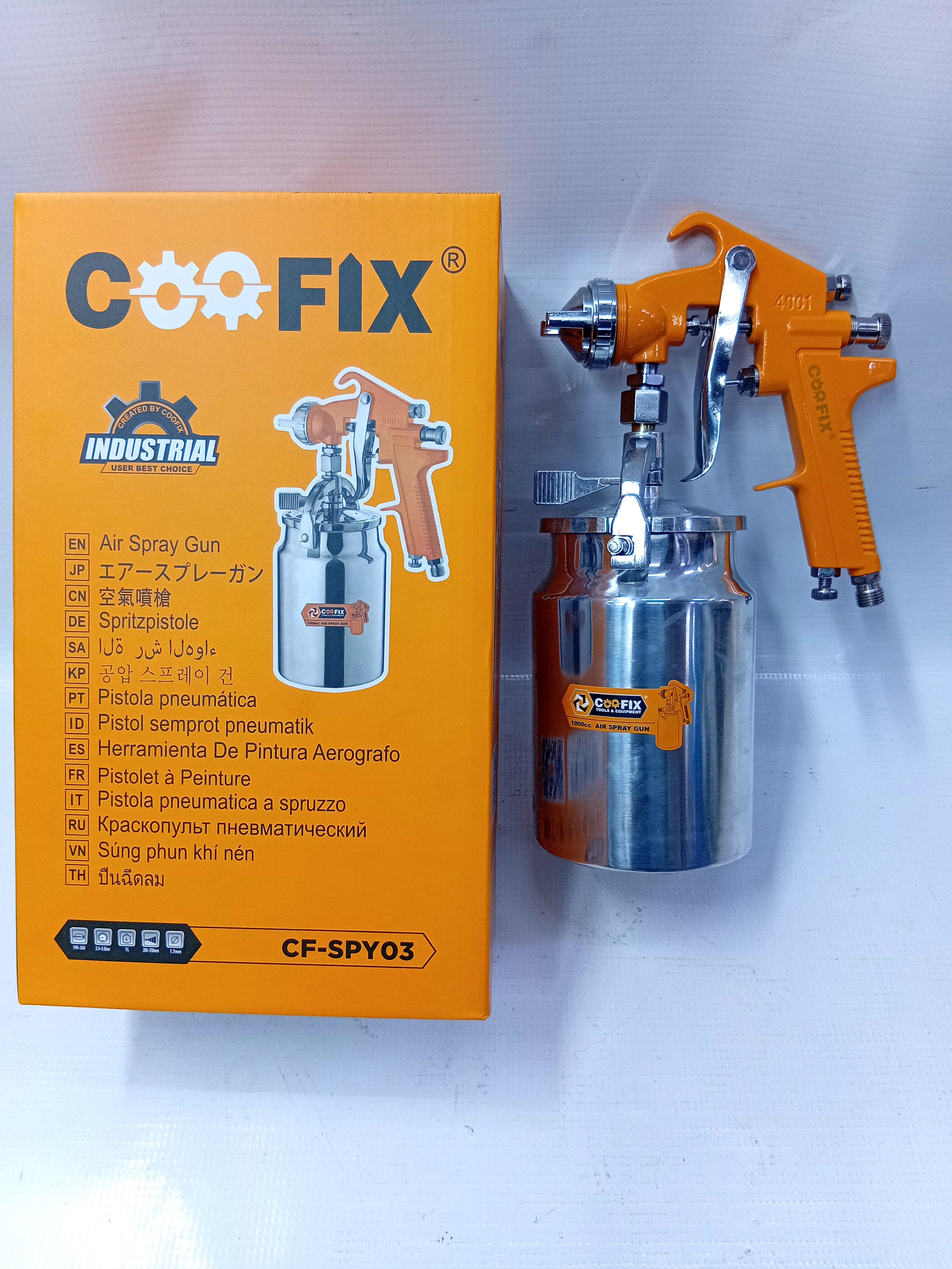 Coofix Electric Spray Gun - Convenient paint application, Helps achieve an even finish, Faster than traditional brush application for many projects