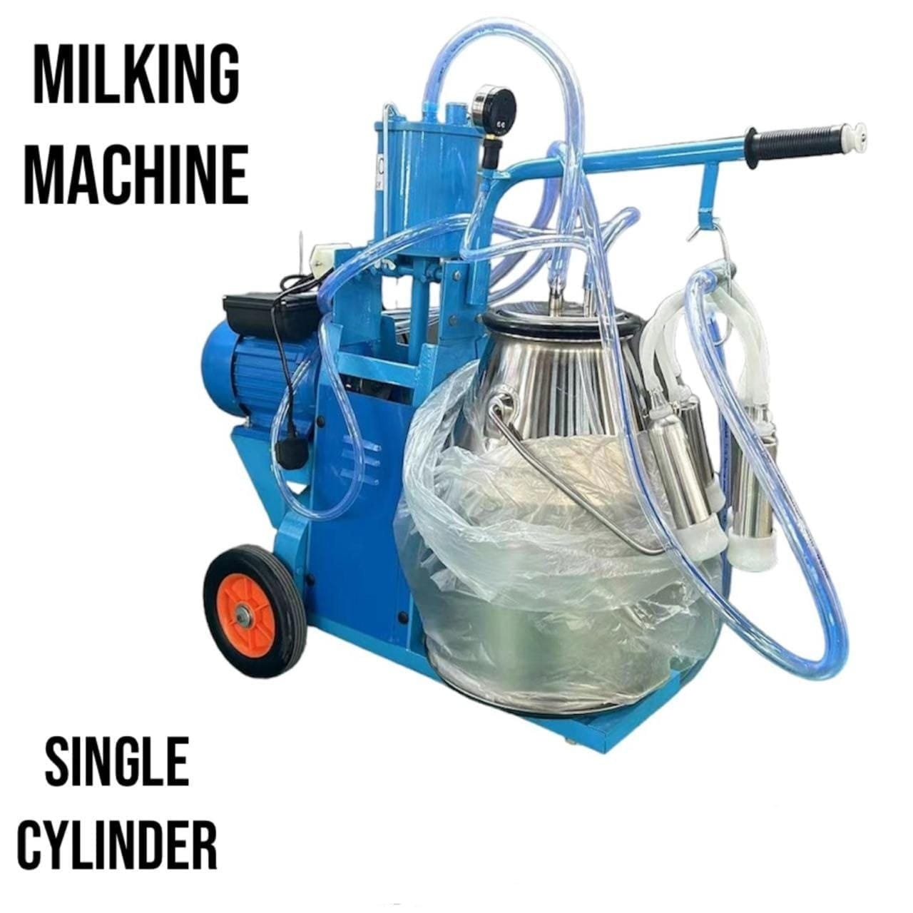 New in milking machine single cylinder ideal for small to medium scale dairy farms, offering reliable performance while reducing manual labor
