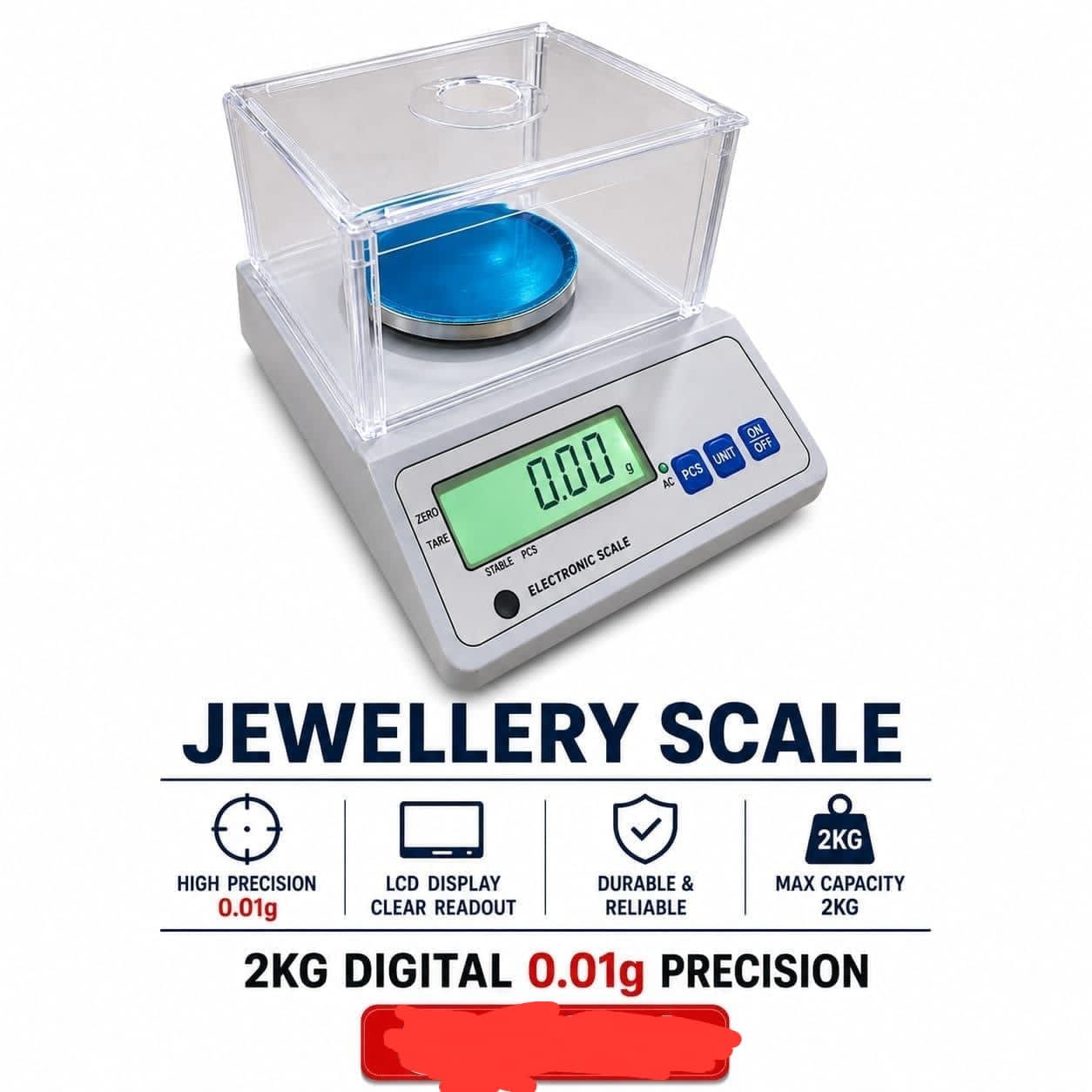 Hot deal digital jewelry scale durable, compact and portable design