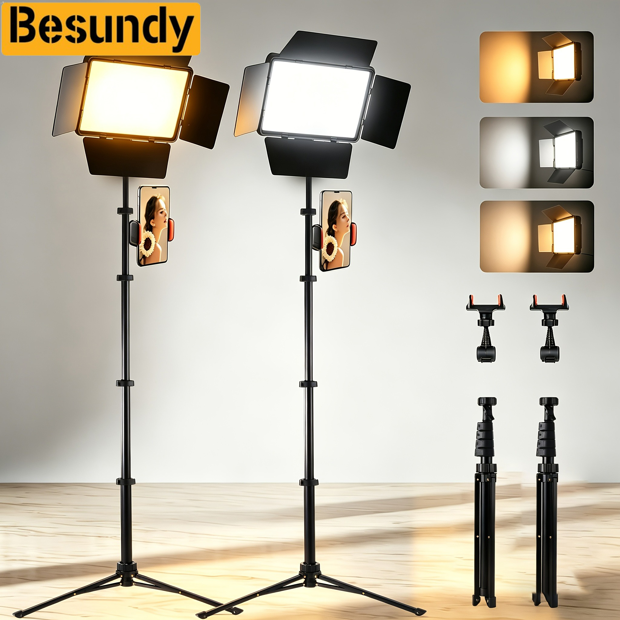 10 Inch 2m Led Photography Lighting Photography With Remote Control For Live Square Adjustable Accessories Flat Fill Supplementary