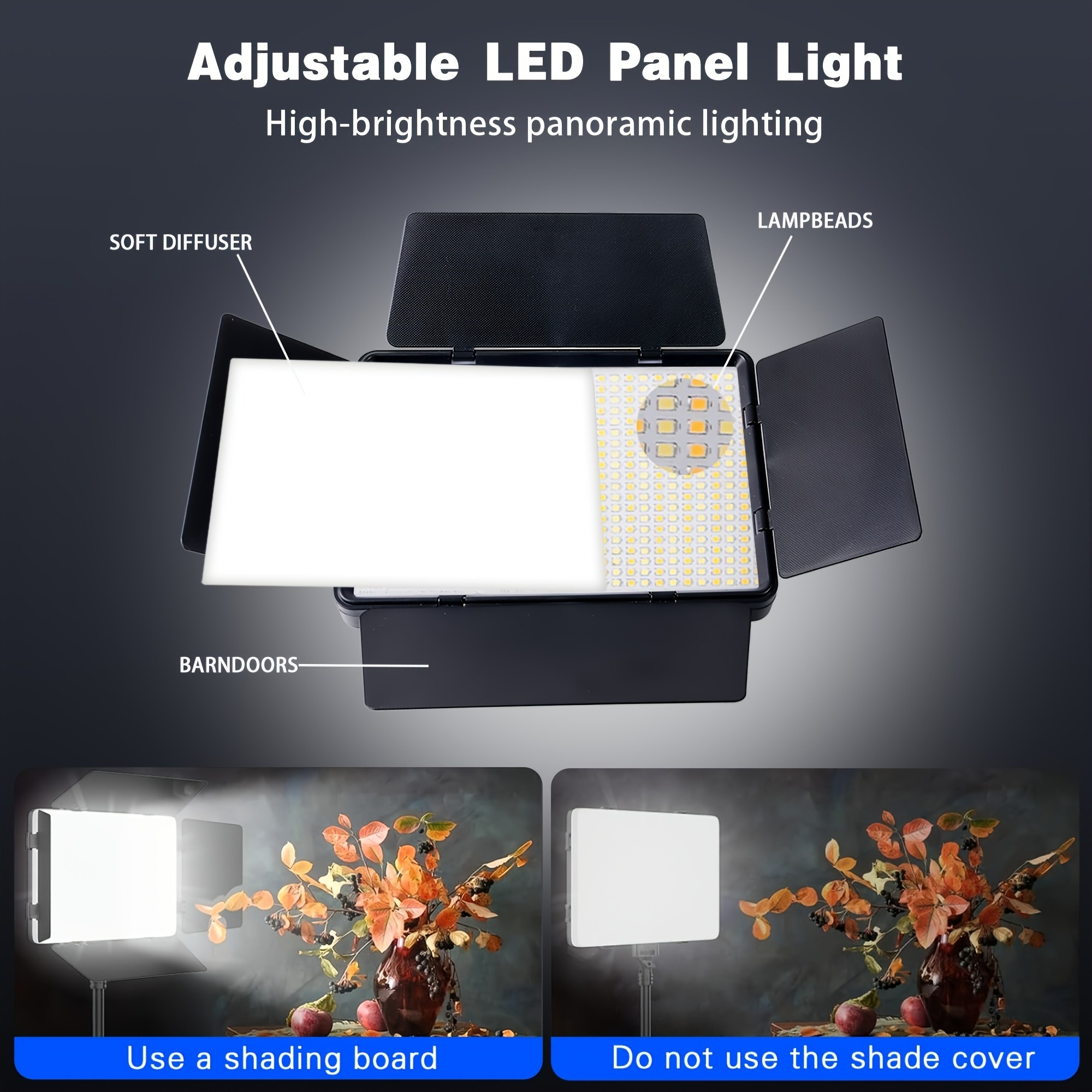 10 Inch 2m Led Photography Lighting Photography With Remote Control For Live Square Adjustable Accessories Flat Fill Supplementary