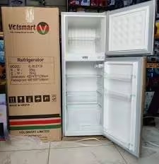 Volsmart 138 liters Double Door Refrigerators Energy Efficient Cooling Refrigerator with Top Mount Freezer Keeps Food, Fruits and Drinks Fresh and Cold Fridge