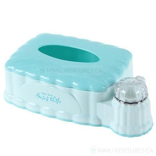 2in1 Modern Plastic Serviette Holder and Toothpick Holder Waterproof Tissue Box, Durable Plastic, Compact Design for Home and  Office