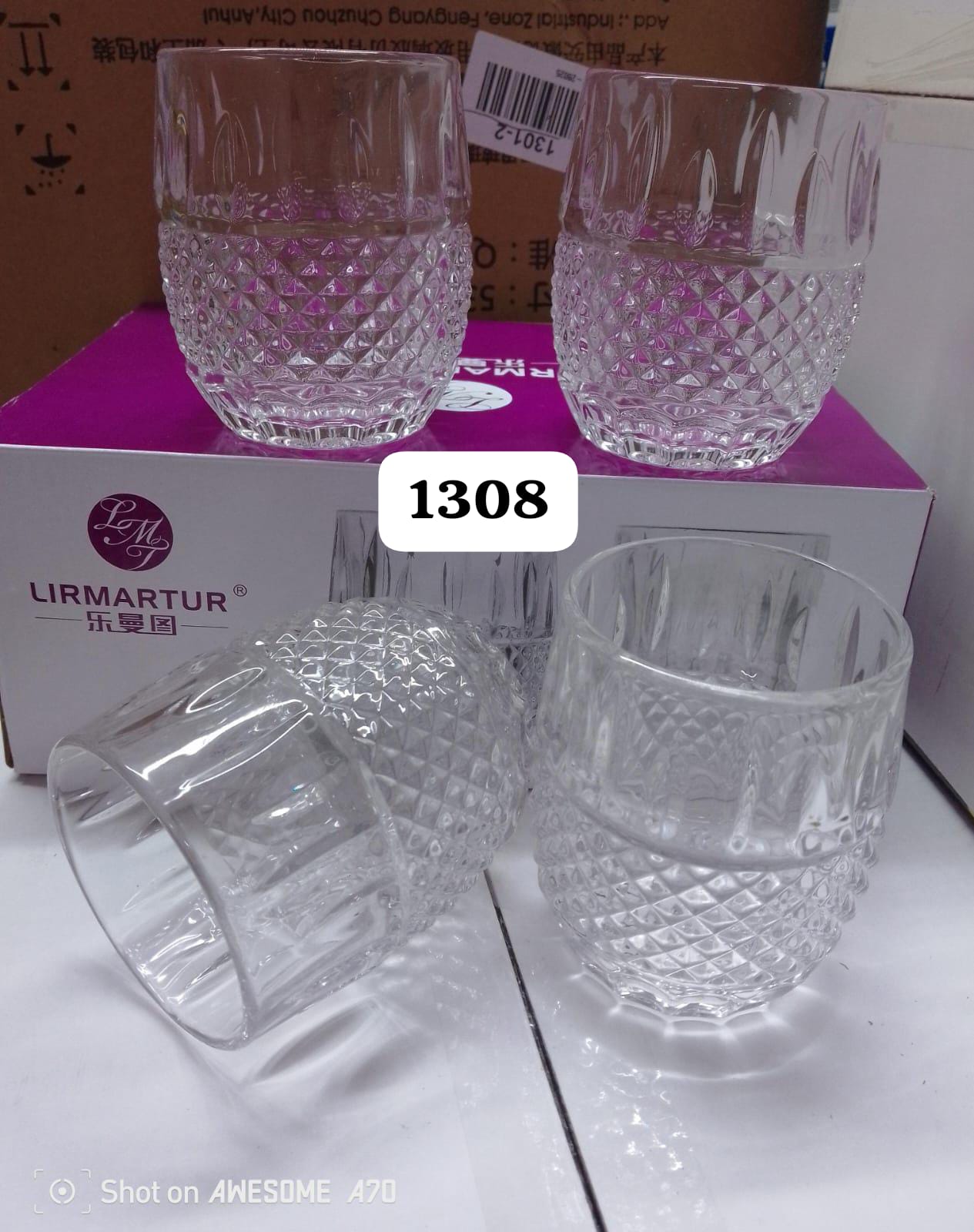 New Arrival 292ml Lirmartur Glass A Set of 6pcs or 12pcs of Drinking Glasses Kitchen Juice, Water or Beer Glass Cups  Glasses  Twisted Clear Glass