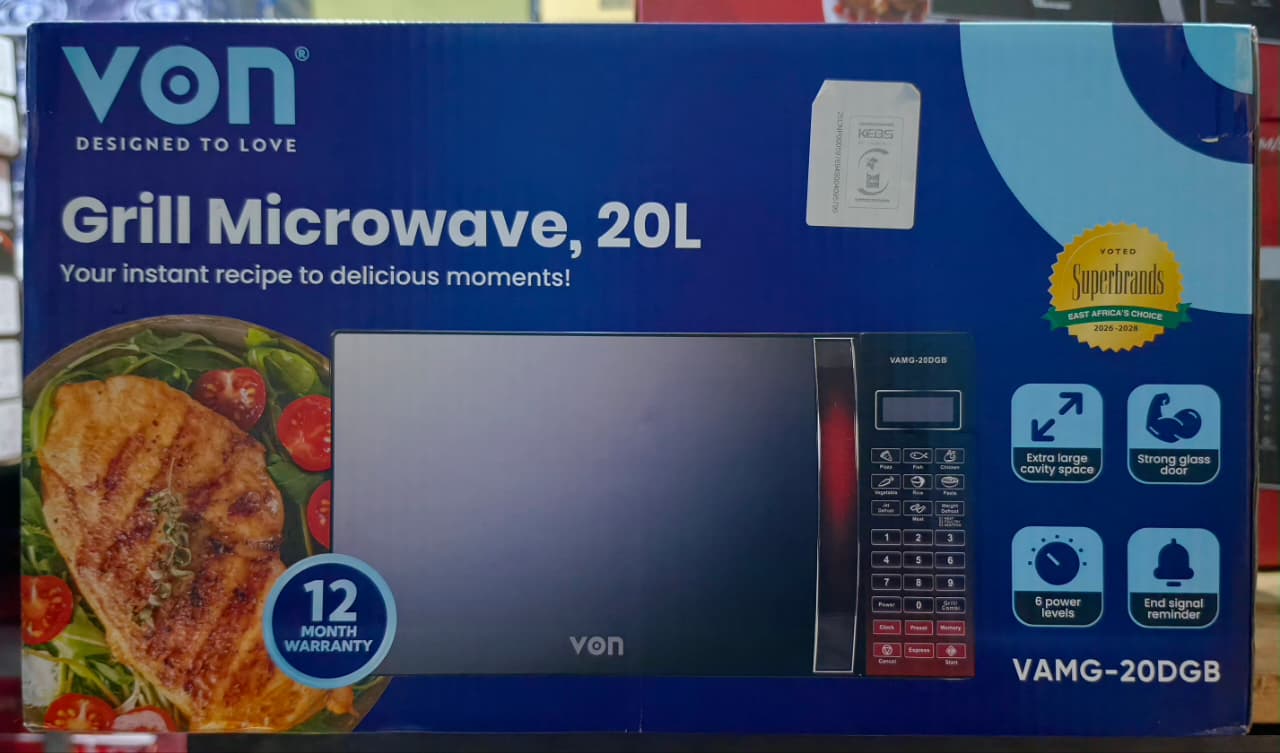 Von Digital Microwave plus  Grill 20 Litres VAMG-20DGB Hotpoint