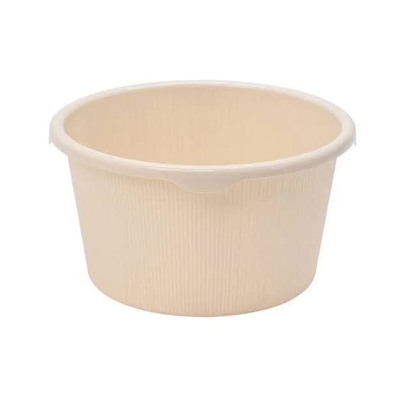 Dune Basin Multicolor Plastic Wash Basin Bucket Multipurpose Durable Storage for Washing Clothes