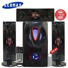 Ecomax LM-1107 3.1CH  20000W PMPO Multimedia Speaker System with BT, FM Radio, AC/DC Subwoofer Mini Home Theater System with Remote control  Woofer