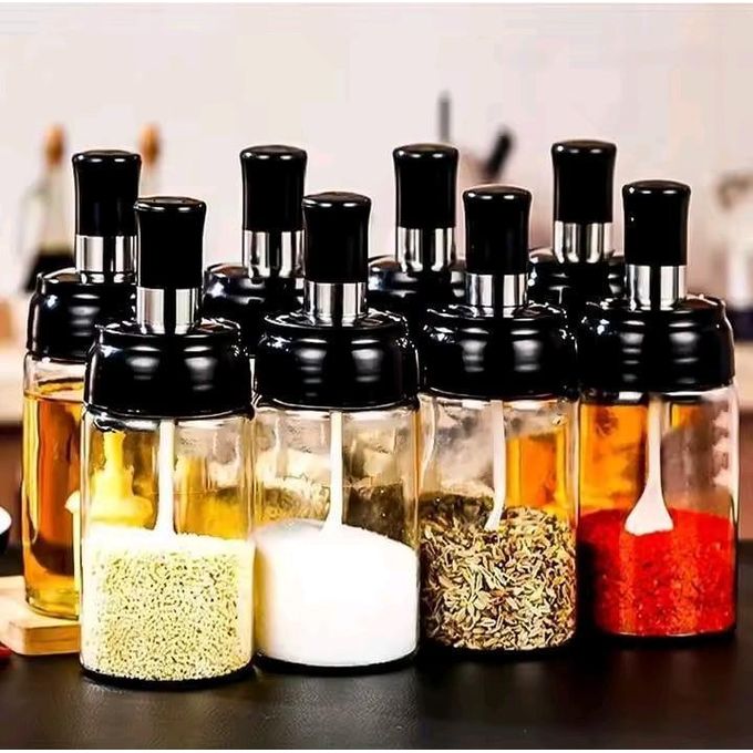 200ml seasoning spice jar with and Airtight lid and a spoon