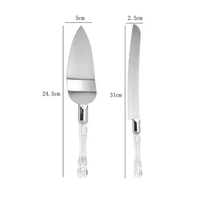 Stainless Steel Cake Cutter & Pie Spatula – Dessert Serving Tool (Silver)
