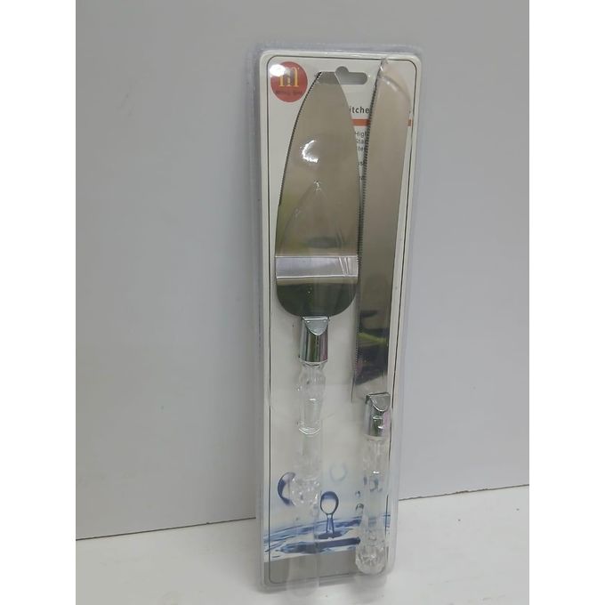 Stainless Steel Cake Cutter & Pie Spatula – Dessert Serving Tool (Silver)