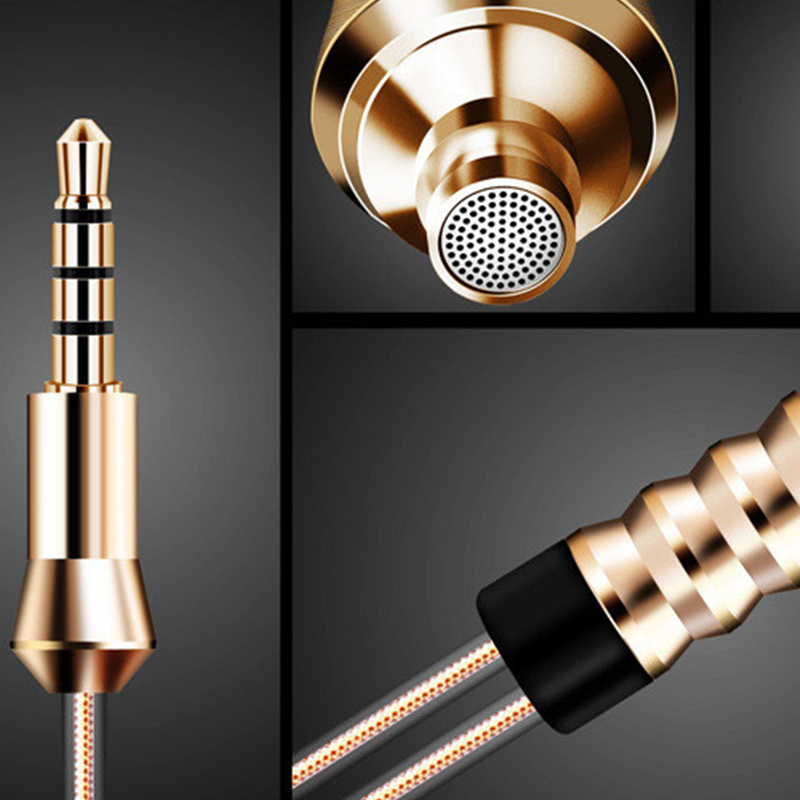 Metal Heavy Bass Sound In-ear Earphone Monitor Hifi Earphones Gaming Karaoke Sporting Headset