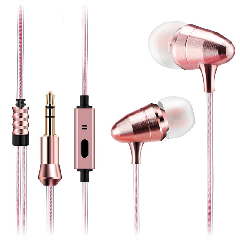 Metal Heavy Bass Sound In-ear Earphone Monitor Hifi Earphones Gaming Karaoke Sporting Headset