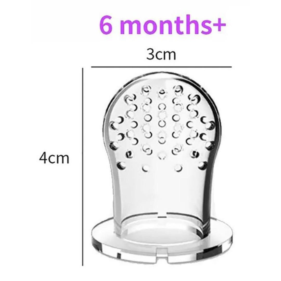 silicone BPA free baby fruit feeding pacifier, easy grip easy to wash.