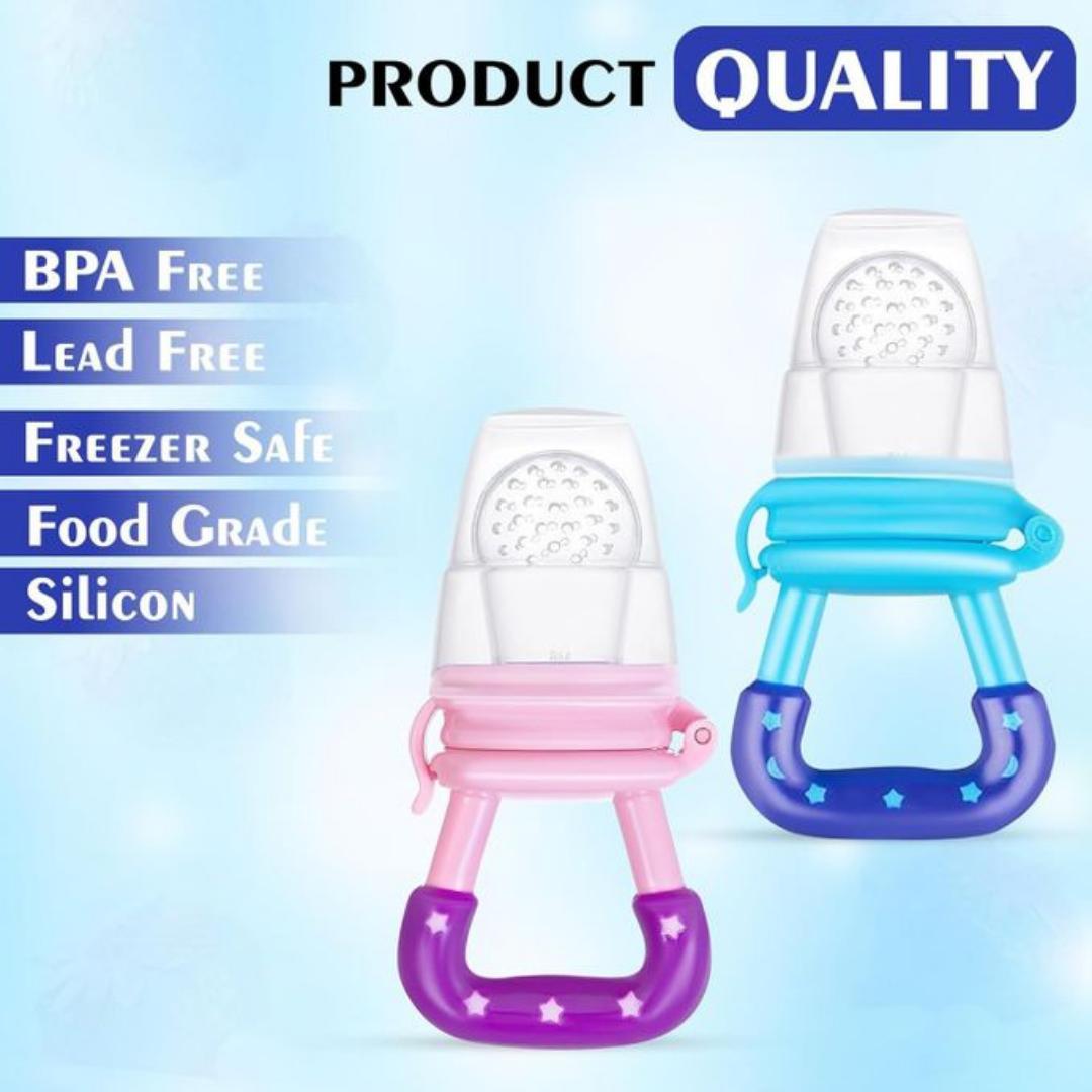 silicone BPA free baby fruit feeding pacifier, easy grip easy to wash.