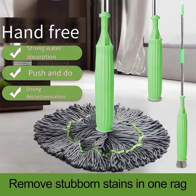 Self Wringing Mop, Microfiber Twist Mop, Dust Removal Mop Cleaning Mop, Manual Release Floor Cleaning 144cm