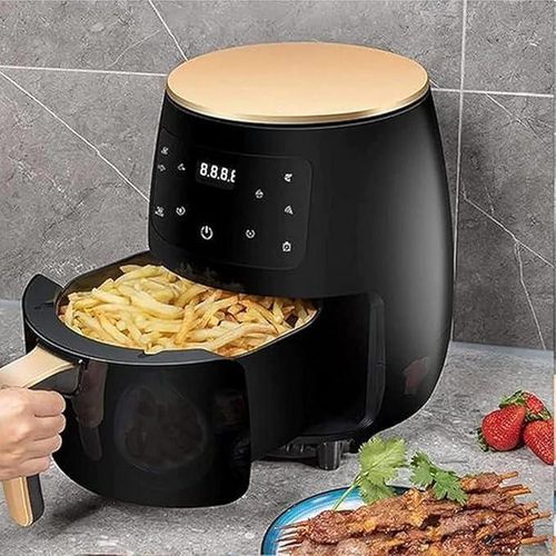 REKI 6 Litres Air Fryer Oil Free Cooker Digital Hot Air Fryer Healthy Low Fat Cooking Appliance For Frying Baking Roasting Grilling.