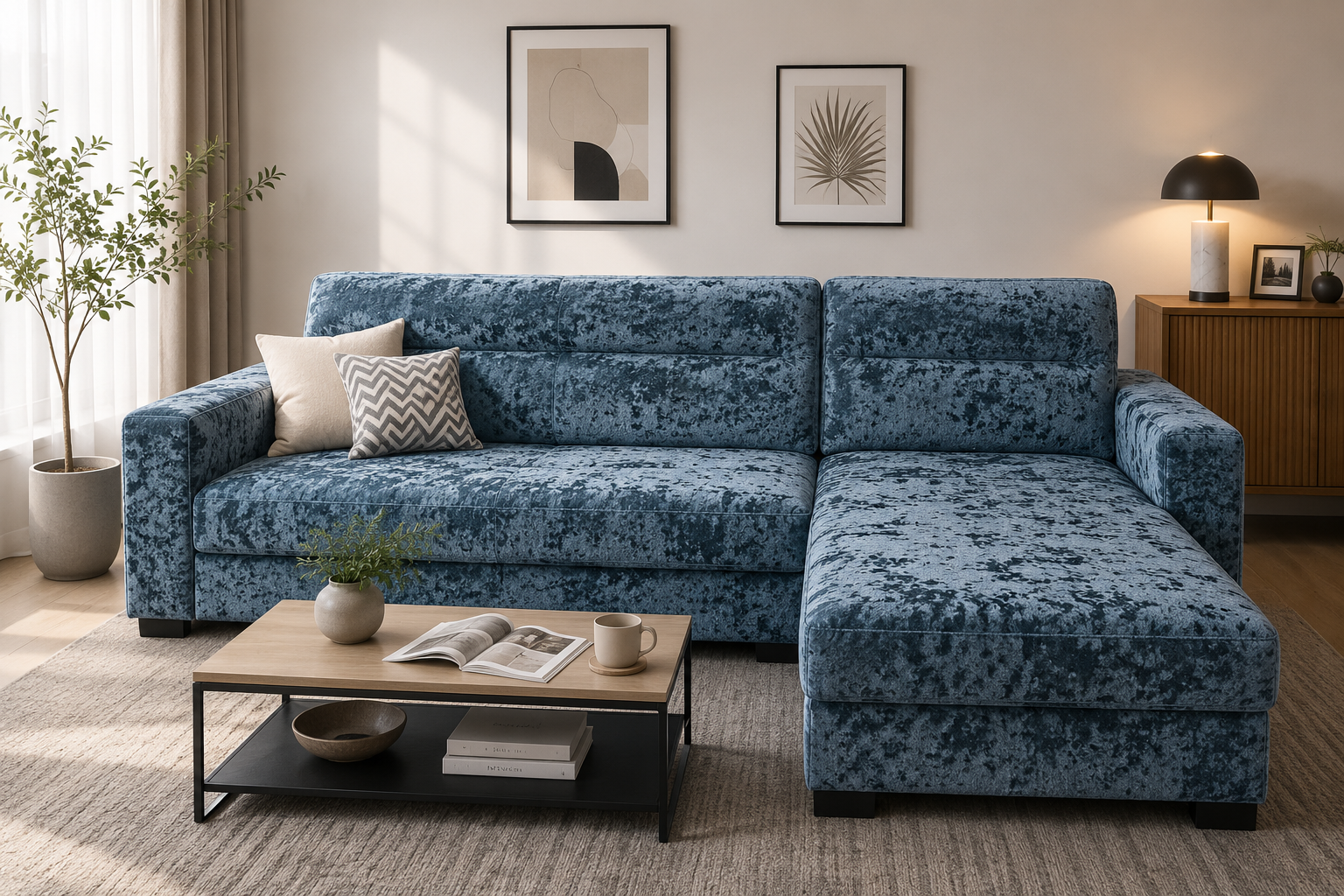 Extra Spacious Large 5-6 Seater L-Shaped Sofa, Spacious & Comfortable Couch for Modern Living Room,Extra Spacious L-Shaped Sofa,Deep Seat Comfortable Sofa