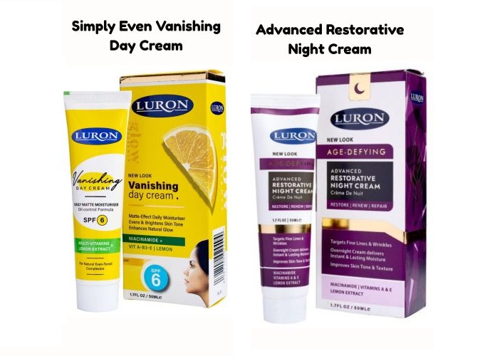 Luron Vanishing Day Cream SPF 6 & Night Replenishing Cream - Unisex,  Oil Control, Hydrating