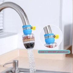 Kitchen Faucet Tap 5 Layers Activated Carbon Water Filter Purifier( BLue)