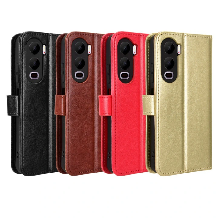 Itel City 200 4G Wallet case with RFID Blocking Credit Card Holder,Flip Book PU Leather Protective Cover Women Men