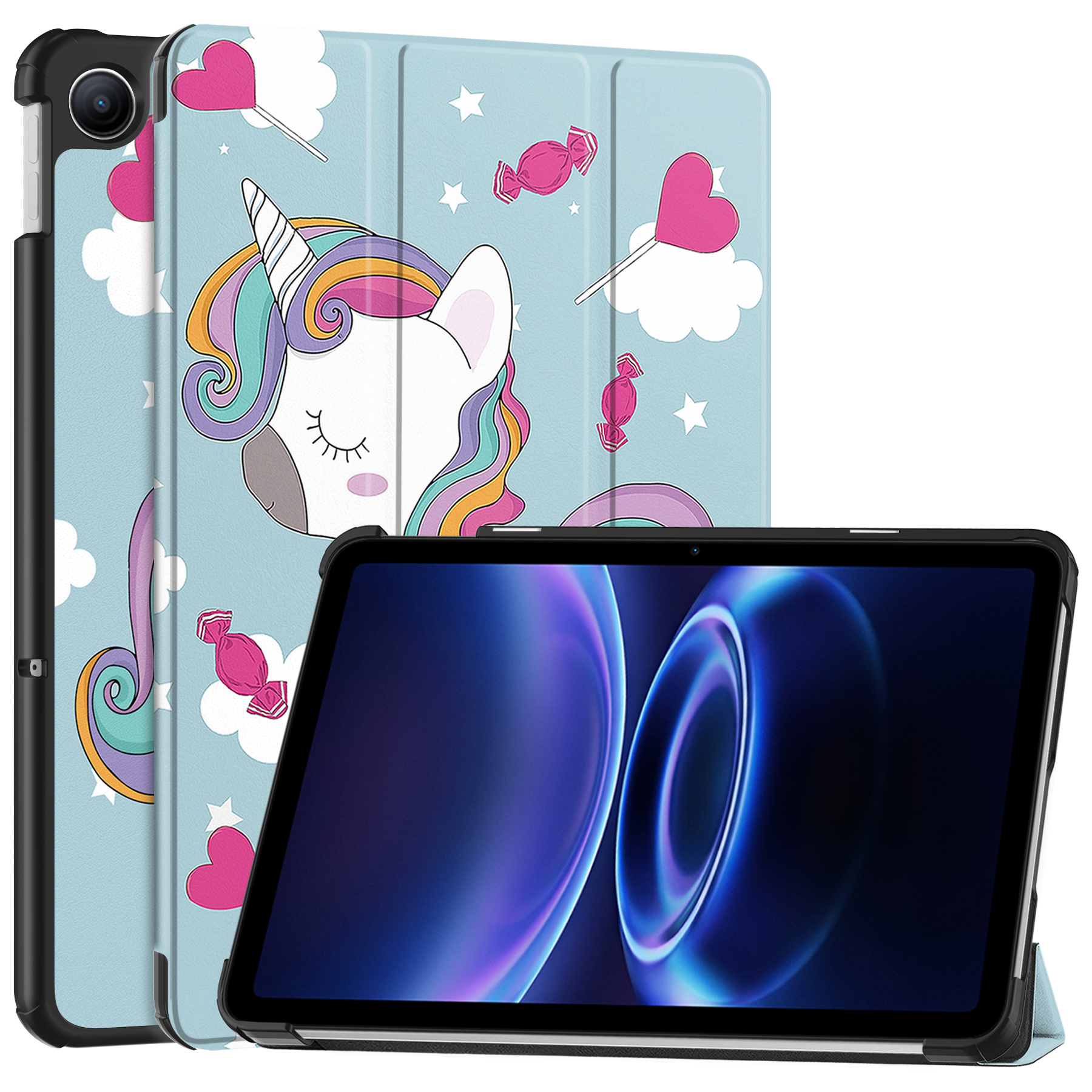 Redmi Pad 2 SE Redmi Pad 2 9.7 inch Tablet Case,Multi-Viewing Angles, PU Leather Smart Cover with Auto Sleep Wake Feature for Redmi Pad 2 SE 9.7 inch