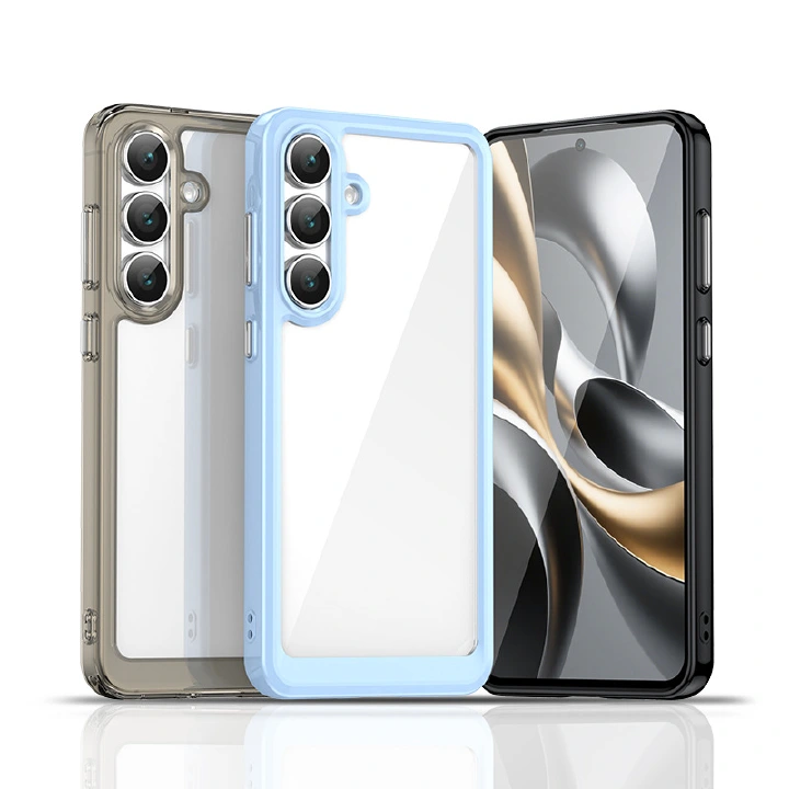 Samsung Galaxy M35 M06 M16 M56 M36 F56 XCover 7 Case, Clear Designed Shockproof Phone Case, Bumper Hybrid Transparent Cover for Samsung Galaxy M35 M06 M16 M56 M36 F56 XCover 7