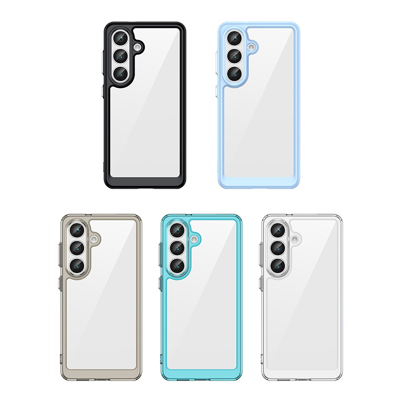Samsung Galaxy M35 M06 M16 M56 M36 F56 XCover 7 Case, Clear Designed Shockproof Phone Case, Bumper Hybrid Transparent Cover for Samsung Galaxy M35 M06 M16 M56 M36 F56 XCover 7