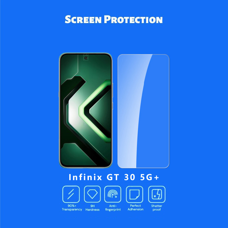 [2 Pack] Designed for Infinix GT 30 Pro Tempered Glass Screen Protector, 3D Curved Glass, Anti Scratch, Bubble Free