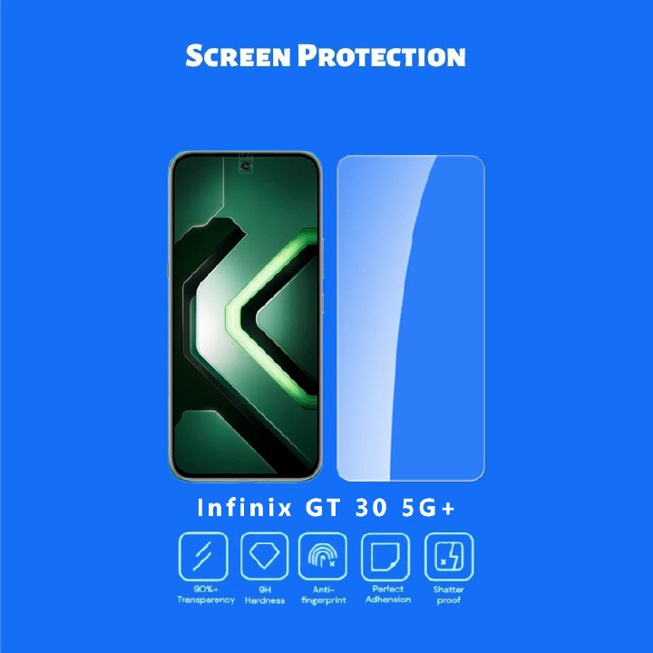 [2 Pack] Designed for Infinix GT 30 Pro Tempered Glass Screen Protector, 3D Curved Glass, Anti Scratch, Bubble Free
