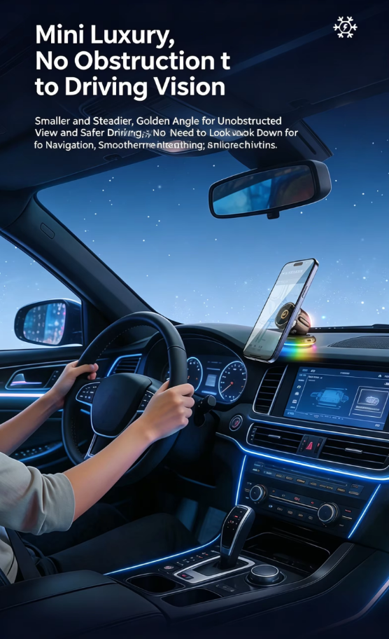 Magnetic Car Wireless Charger 15W Fast Charging Cooling Fan RGB Light Strong Magnetic Vent Mount for iPhone Samsung Android